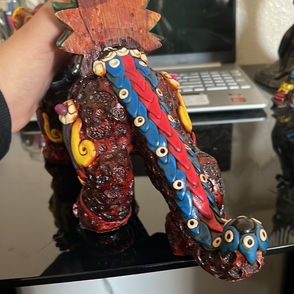 Tiger figure from Teotihuacán Pramids in Mexico handmade. - Picture 3 of 3